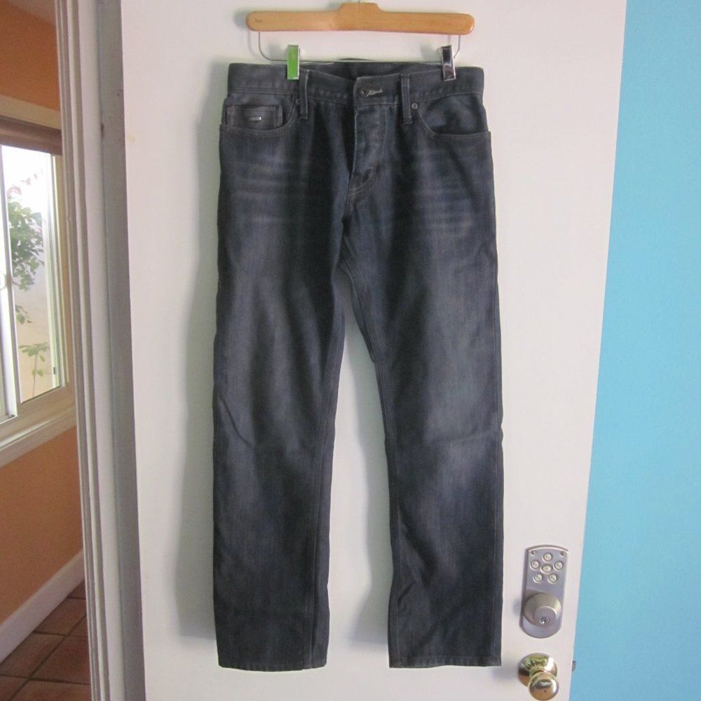 Levis 514 Slim Straight 30 X 30 Button Fly  - Leather Trim on Coin Pocket